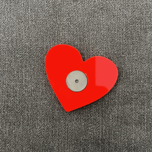 Love Hearts Magnets - Red Gold