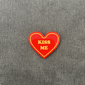 Love Hearts Magnets - Red Gold